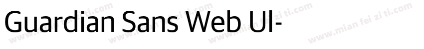 Guardian Sans Web Ul字体转换